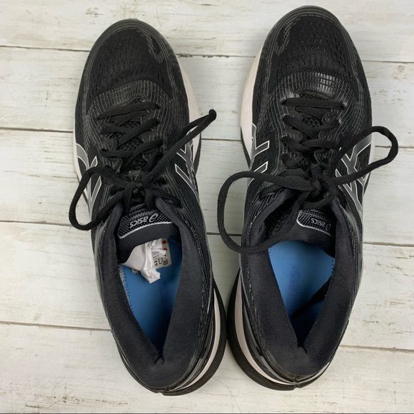 Asics Gel Nimbus 21 Black Silver Athletic Shoes FlyteFoam - Picture 11 of 16